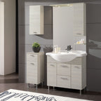 Mobile bagno a terra modello Rimini09 cm 115x195x48 in finitura larice by CeramicStore | Lo specialista del tuo bagno