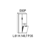 7x35 cm laccato lucido bianco a 6 ripiani by CeramicStore | Lo specialista del tuo bagno