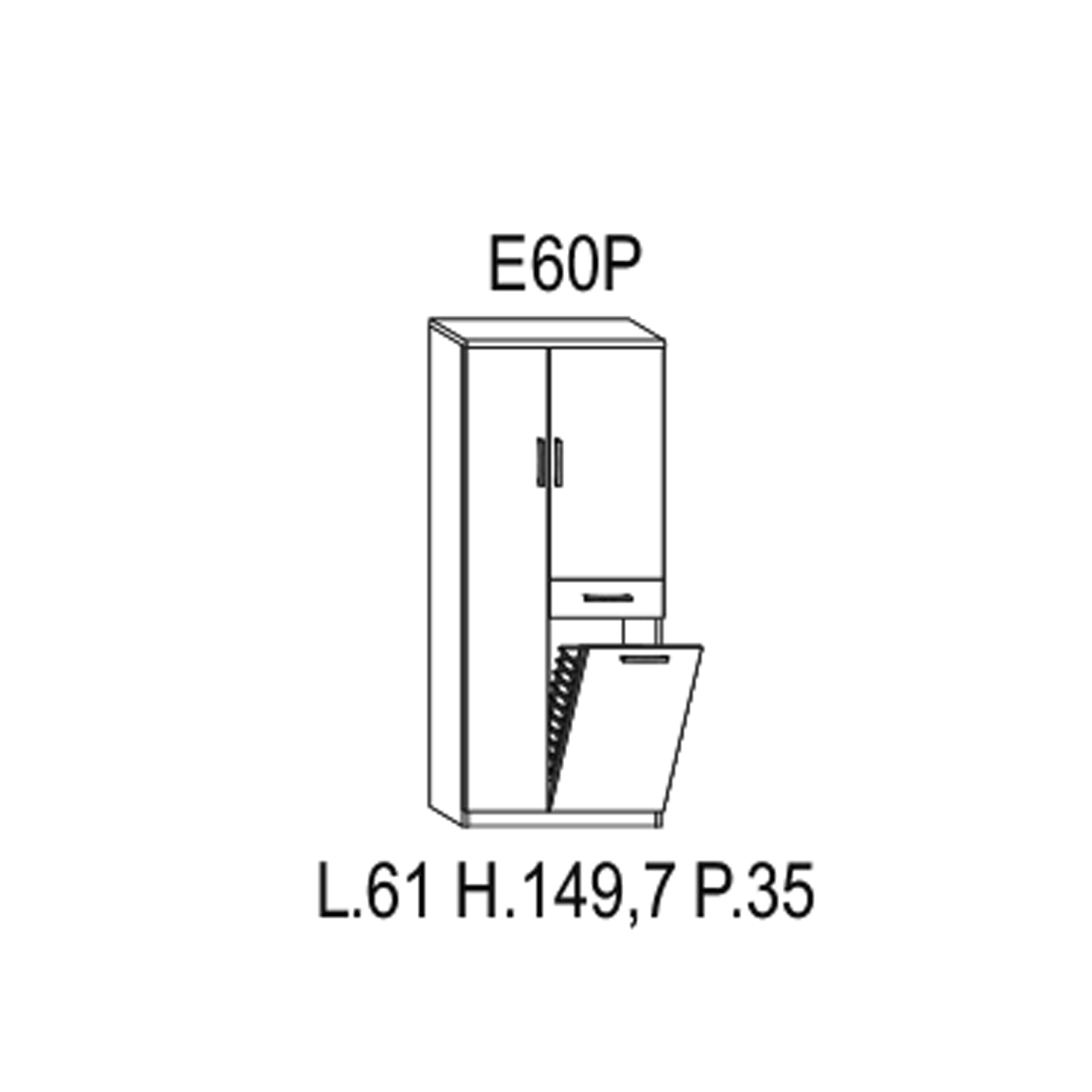 7x35 cm laccato lucido bianco a 6 ripiani by CeramicStore | Lo specialista del tuo bagno