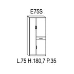 7x35 cm laccato lucido bianco a 8 ripiani by CeramicStore | Lo specialista del tuo bagno