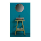 Consolle in Teak naturale di recupero trattato serie Zen Cipi 56cm - Smeraldo Buddah by CeramicStore | Lo specialista del tuo bagno