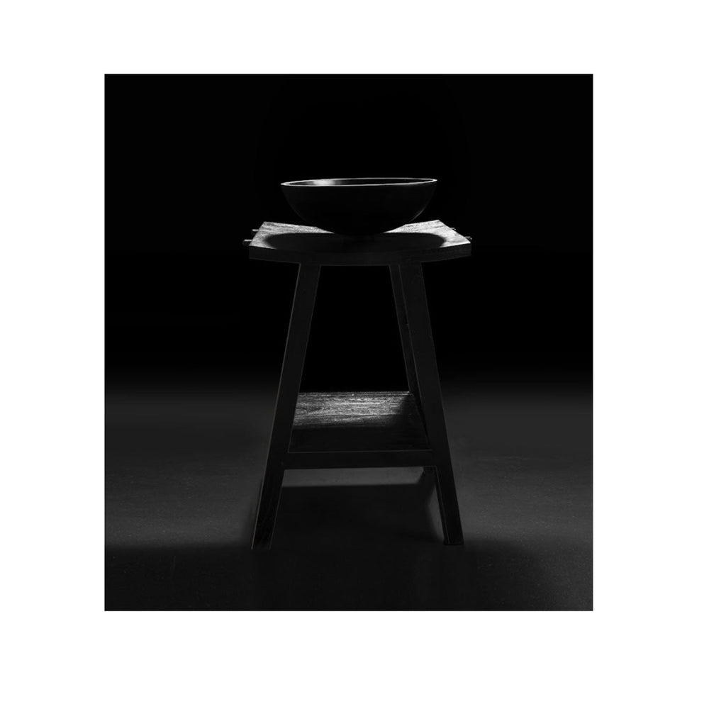  Consolle in Teak naturale di recupero trattato serie Zen Cipi 56cm - Nero by CeramicStore | Lo specialista del tuo bagno