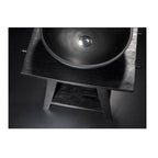  Consolle in Teak naturale di recupero trattato serie Zen Cipi 56cm - Nero by CeramicStore | Lo specialista del tuo bagno