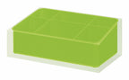 Organizer da appoggio Gedy serie Rainbow - Verde acido by CeramicStore | Lo specialista del tuo bagno
