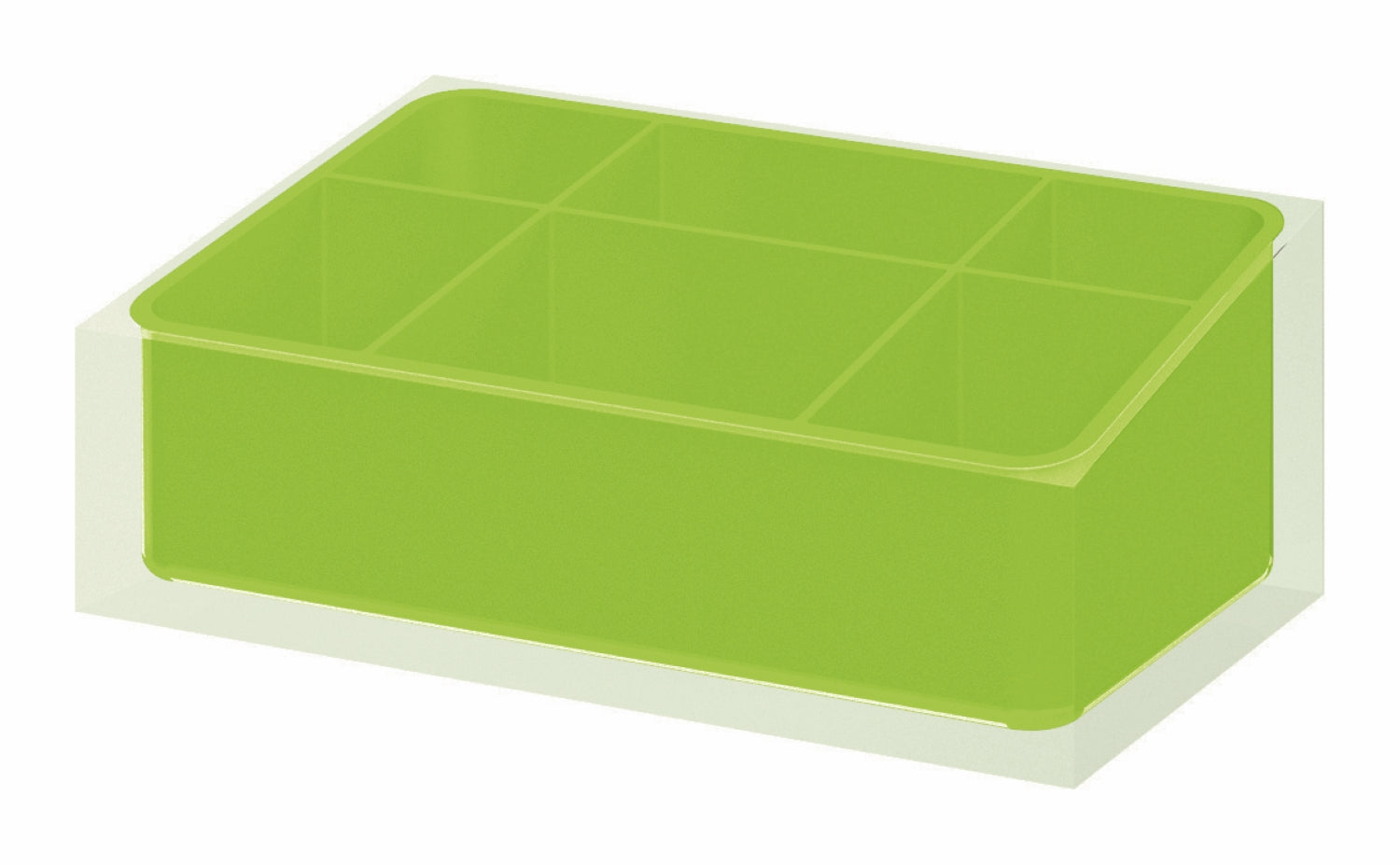 Organizer da appoggio Gedy serie Rainbow - Verde acido by CeramicStore | Lo specialista del tuo bagno