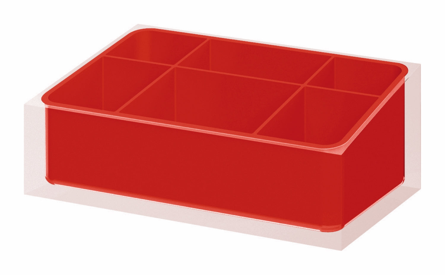 Organizer da appoggio Gedy serie Rainbow - Rosso by CeramicStore | Lo specialista del tuo bagno