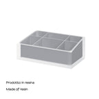  Organizer da appoggio Gedy serie Rainbow - Argento by CeramicStore | Lo specialista del tuo bagno