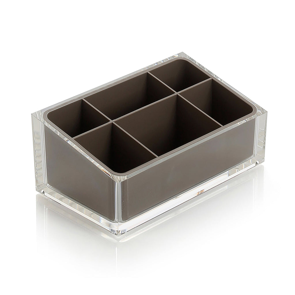 Organizer da appoggio Gedy serie Rainbow - Tortora by CeramicStore | Lo specialista del tuo bagno