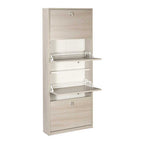  Elegante scarpiera a 4 ante con maniglia satinata finitura Olmo Chiaro by Sarmog by CeramicStore | Lo specialista del tuo bagno