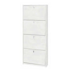 Elegante scarpiera a 4 ante con maniglia satinata finitura Ossido Bianco by Sarmog by CeramicStore | Lo specialista del tuo bagno