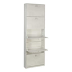  Elegante scarpiera a 5 ante con maniglia satinata finitura Ossido Bianco by Sarmog by CeramicStore | Lo specialista del tuo bagno