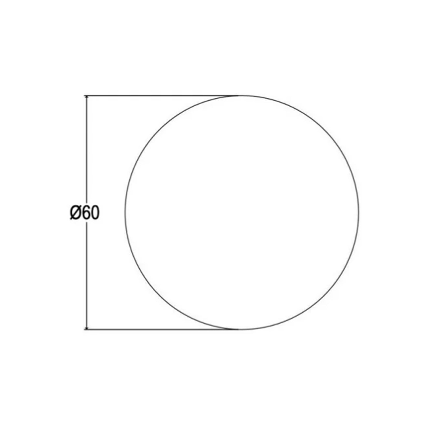 Specchio tondo essential Cubi&Co - ø 60 cm