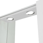 Specchiera con anta e illuminazione LED Cubi&Co serie Star 68 x 61 cm - Bianco lucido