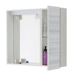 Specchiera con anta e illuminazione LED Cubi&Co serie Star 68 x 61 cm - Grigio