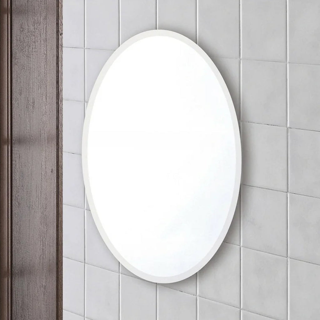 Specchio ovale reversibile con bisellatura a filo Cubi&Co modello Best - 45x65 cm