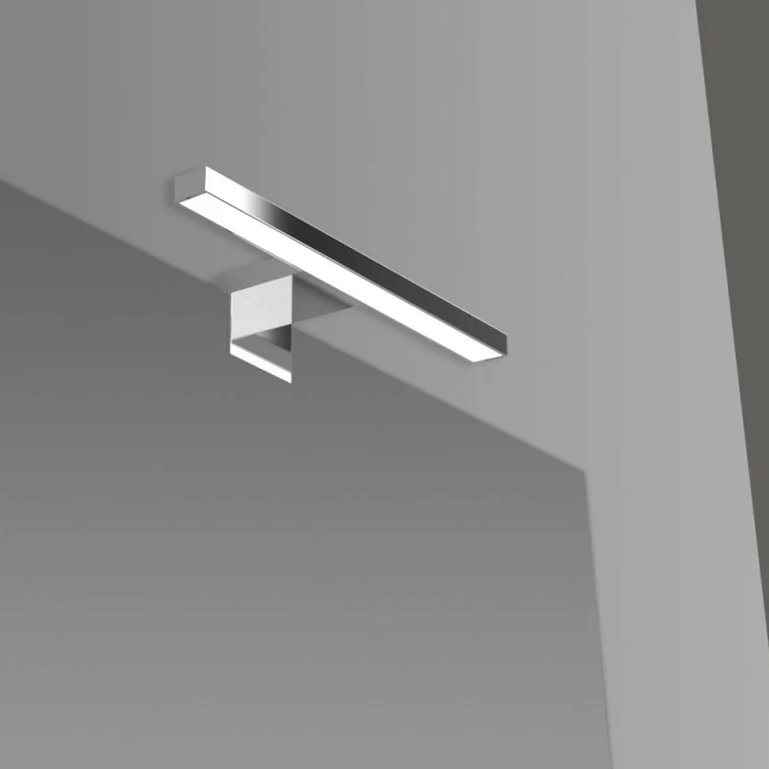 Specchio a filo con lampada LED reversibile Cubi&Co serie Light - 50x60 cm