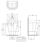  Mobile bagno Forma di Azzurra Ceramica con lavabo e sifone - Olmo Naturale 65 cm by CeramicStore | Lo specialista del tuo bagno