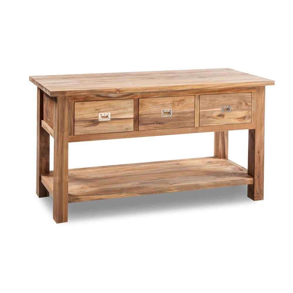 Mobile bagno 'Essenza 3 cassetti' in legno Teak cm 150x50x80h by Cipi by CeramicStore | Lo specialista del tuo bagno