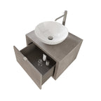  specchio e lampada LED 60x40 cm grigio caldo by CeramicStore | Lo specialista del tuo bagno