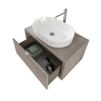  specchio e lampada LED 80x40 cm grigio caldo by CeramicStore | Lo specialista del tuo bagno