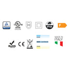 Specchio con striscia superiore LED Cubi&Co modello Superior - 60x90 cm