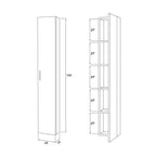 Pensile bagno Cubi&Co serie Grace con anta lunga 24x150x15 cm - Bianco Lucido