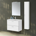 Pensile bagno Cubi&Co serie Grace con anta lunga 24x150x15 cm - Bianco Lucido