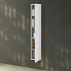 Pensile bagno Cubi&Co serie Grace con anta lunga 24x150x15 cm - Bianco Lucido