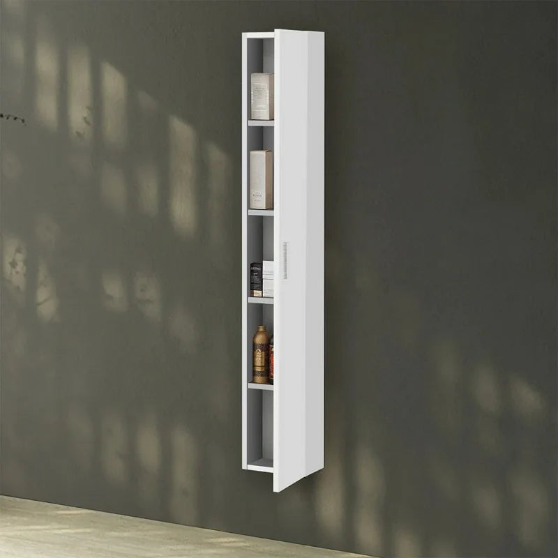 Pensile bagno Cubi&Co serie Grace con anta lunga 24x150x15 cm - Bianco Lucido