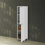 Colonna portasciugamani con due ante Cubi&Co serie Grace - Bianco lucido