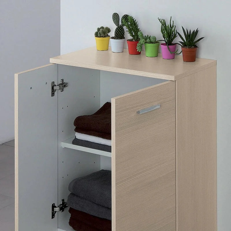 Armadio basso o scarpiera a due ante Cubi&Co serie Star 60 x 83,5 cm - Larice