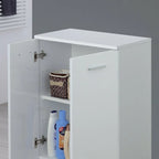 Armadio basso o scarpiera a due ante Cubi&Co serie Star 60 x 83,5 cm - Bianco lucido