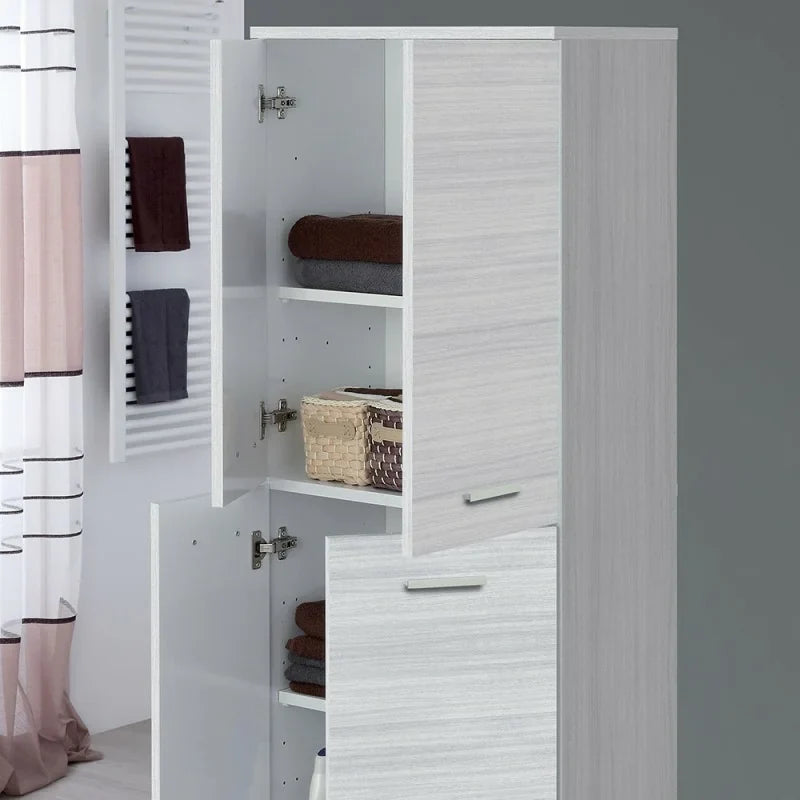 Armadio o scarpiera a quattro ante Cubi&Co serie Star 60x154 cm - Grigio