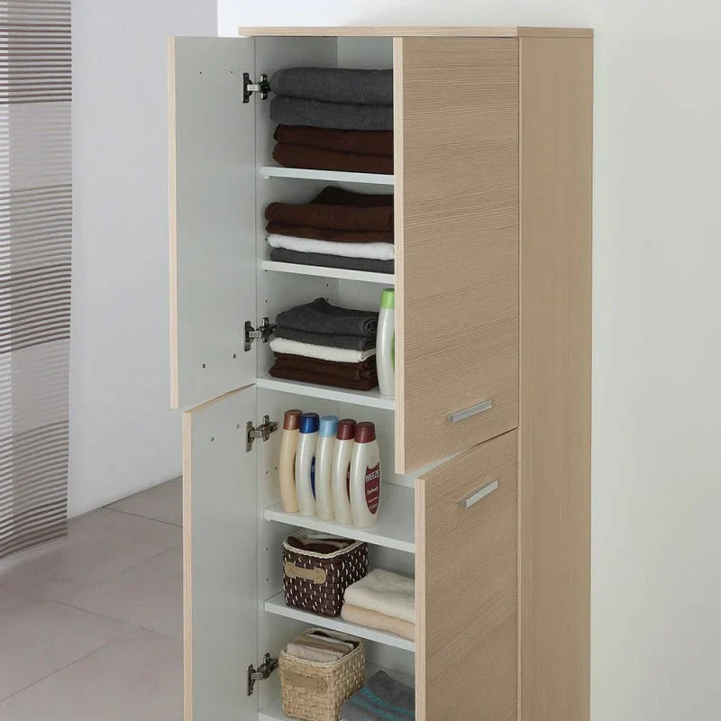 Armadio o scarpiera a quattro ante Cubi&Co serie Star 60x154 cm - Larice