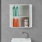 Pensile a due ante Cubi&Co serie Mondial con apertura push-pull 60x72x30 cm - Bianco
