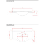  Mobile bagno a terra da 85 cm modello Pisa02 finitura in larice by CeramicStore | Lo specialista del tuo bagno