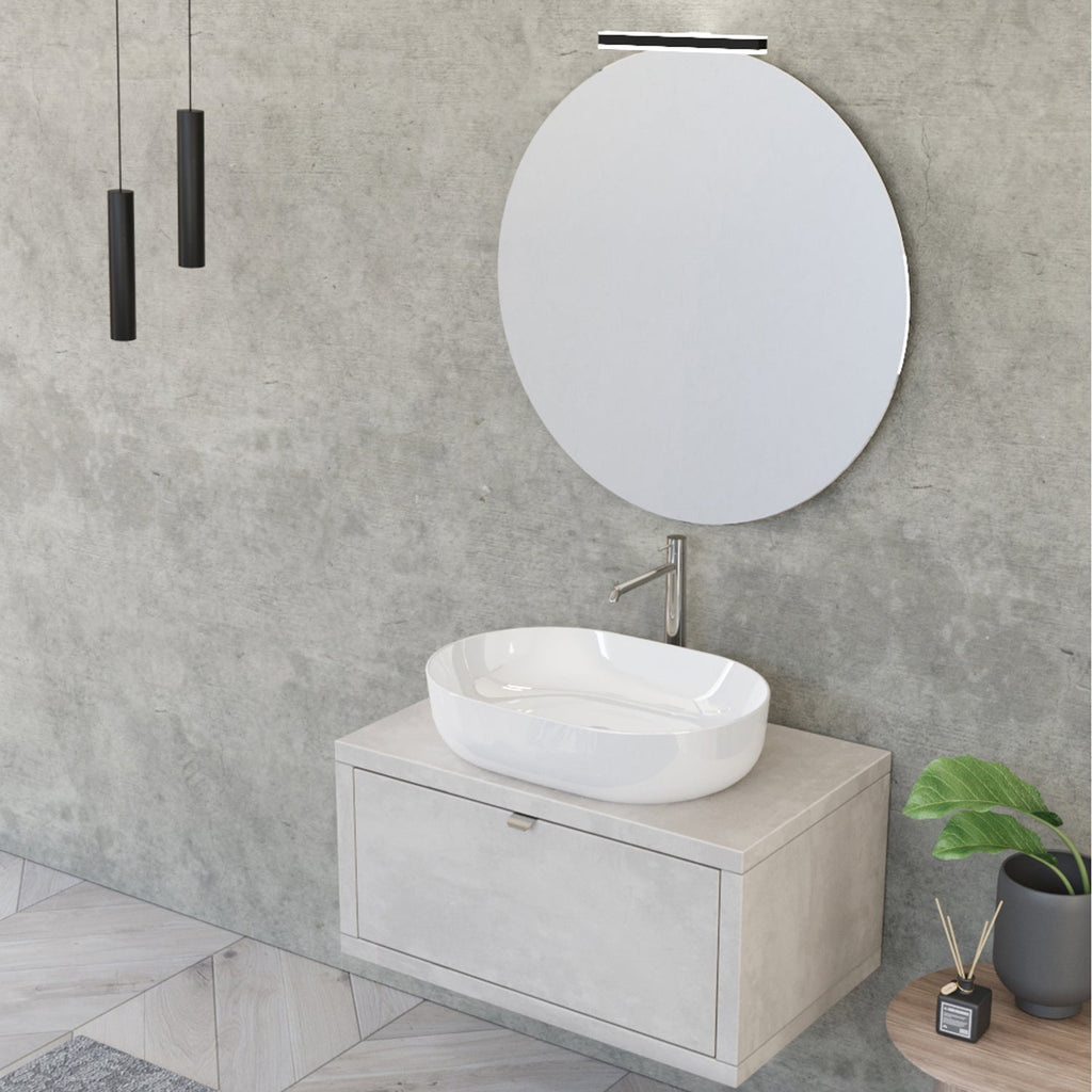 Composizione bagno sospesa Nyumba a 1 cassetto con lavabo