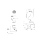  Composizione bagno sospesa Nyumba a 1 cassetto e vano a giorno con lavabo