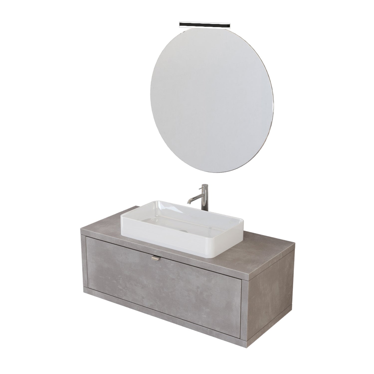  Composizione bagno sospesa Nyumba a 1 cassetto con lavabo