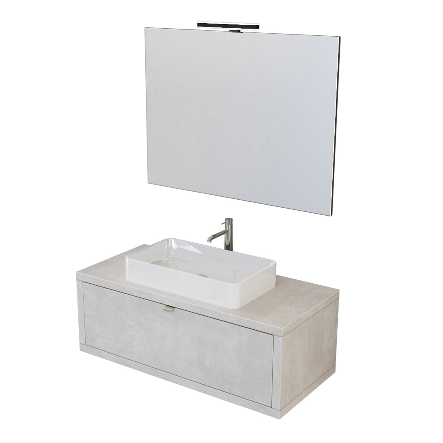  Composizione bagno sospesa Nyumba a 1 cassetto con lavabo