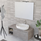 Composizione bagno sospesa Nyumba a 1 cassetto e vano a giorno con lavabo