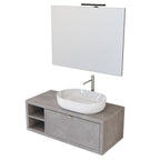  Composizione bagno sospesa Nyumba a 1 cassetto e vano a giorno con lavabo