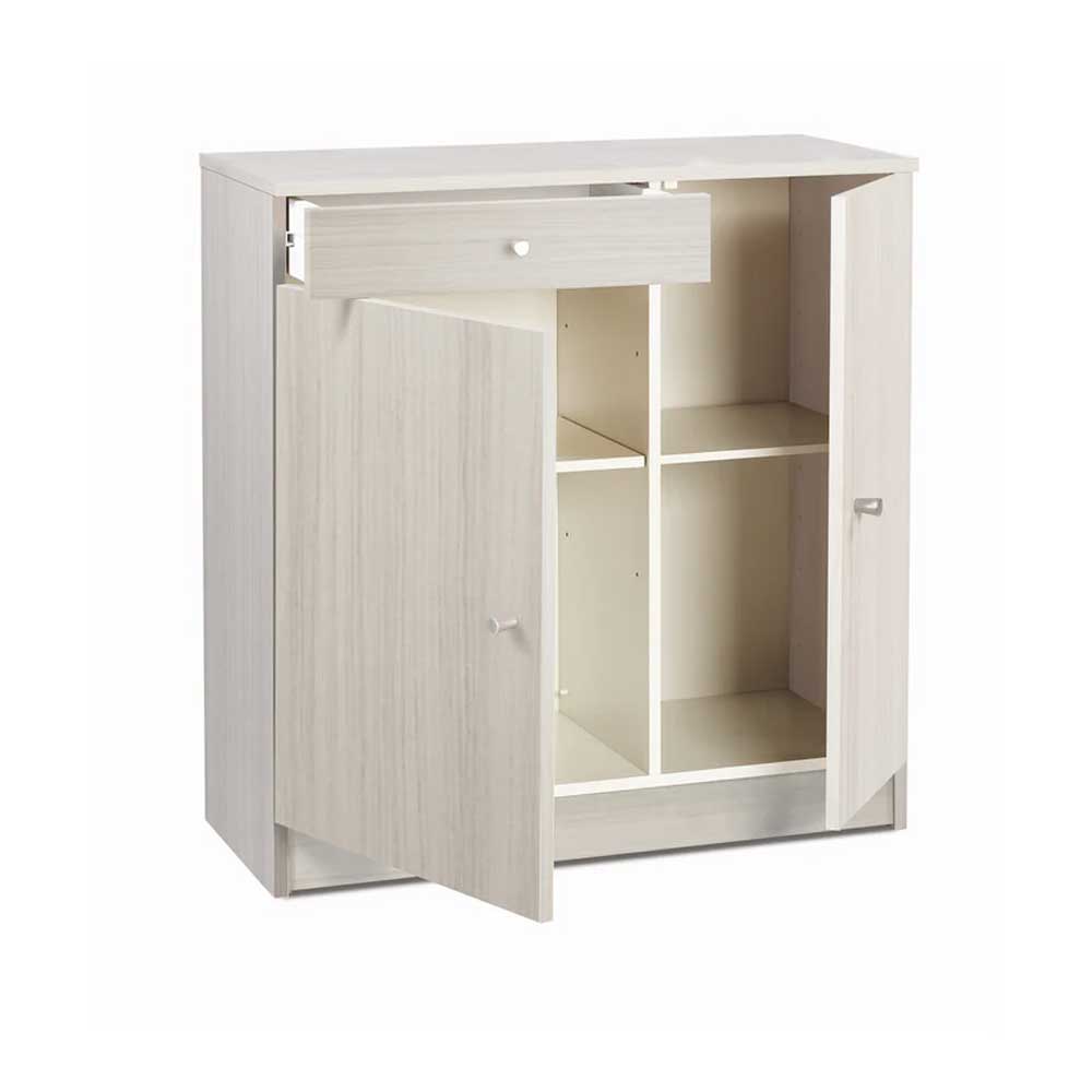 Mobile Multiuso Basso a 2 ante e 1 cassetto con 2 ripiani regolabili finitura Eucalipto by Sarmog by CeramicStore | Lo specialista del tuo bagno