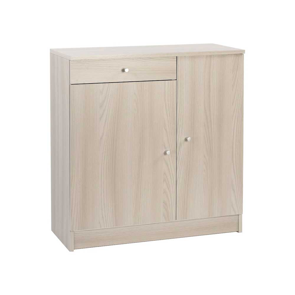 Mobile Multiuso Basso a 2 ante e 1 cassetto con 2 ripiani regolabili finitura Olmo Chiaro by Sarmog by CeramicStore | Lo specialista del tuo bagno