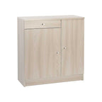 Mobile Multiuso Basso a 2 ante e 1 cassetto con 2 ripiani regolabili finitura Olmo Chiaro by Sarmog by CeramicStore | Lo specialista del tuo bagno