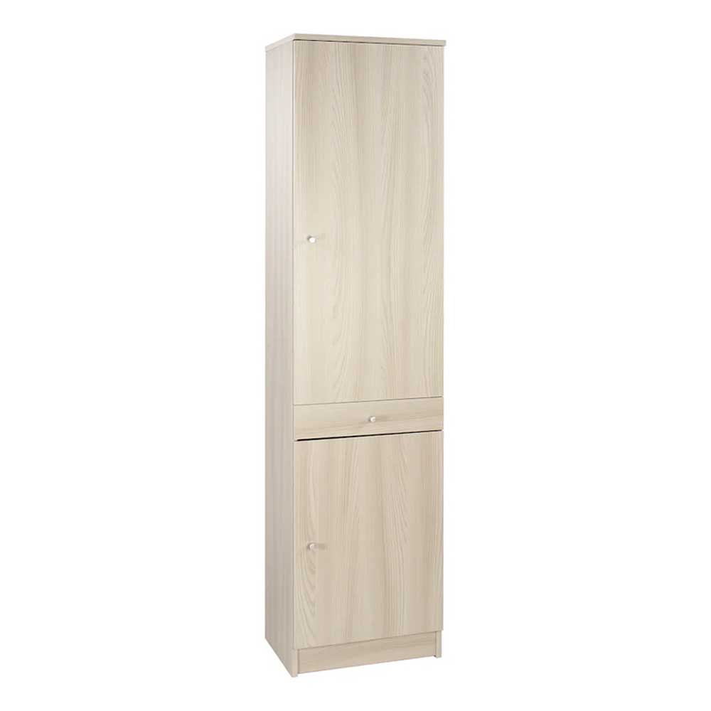 Mobile colonna a 2 ante e 1 cassetto con 3 ripiani regolabili finitura Olmo Chiaro by Sarmog by CeramicStore | Lo specialista del tuo bagno