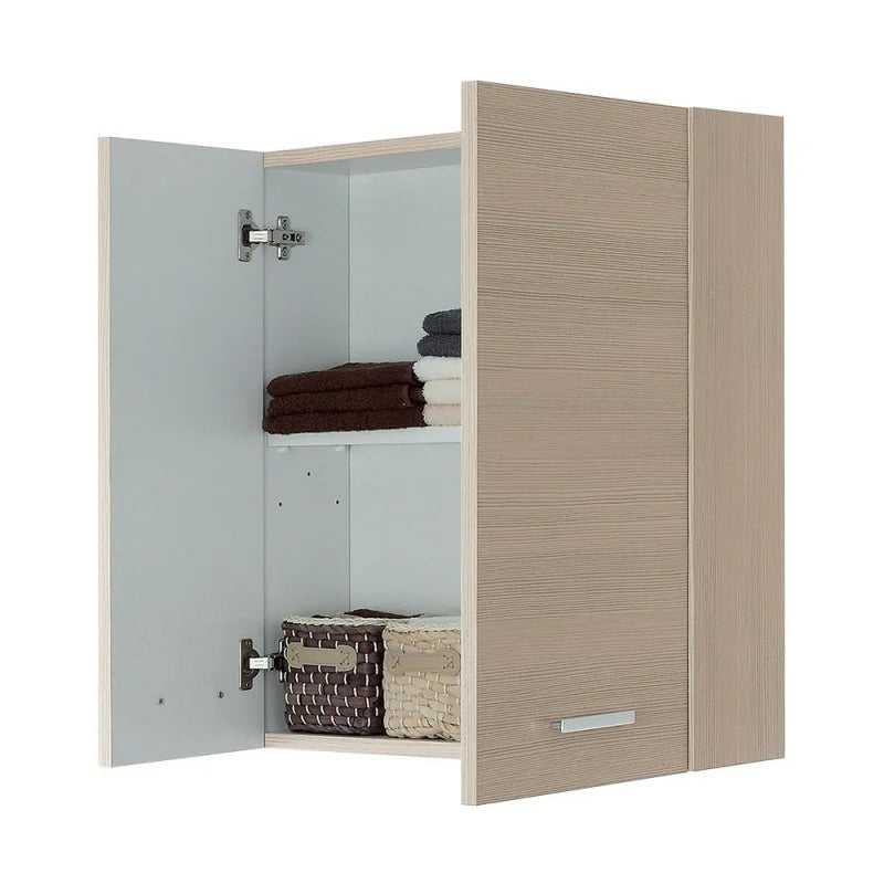 Pensile a due ante Cubi&Co serie Star con apertura tradizionale 60x70x18 cm - Larice