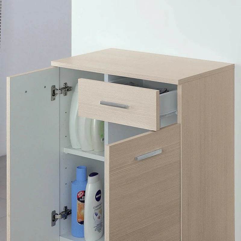 Base con due ante e un cassetto Cubi&Co serie Star 60x83,5x34 cm - Larice