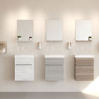  Mobile bagno con lavabo e specchiera Cubi&Co Pick - Rovere Fumo by CeramicStore | Lo specialista del tuo bagno