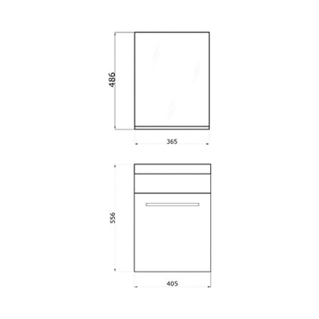  Mobile bagno con lavabo e specchiera Cubi&Co Pick - Rovere Fumo by CeramicStore | Lo specialista del tuo bagno